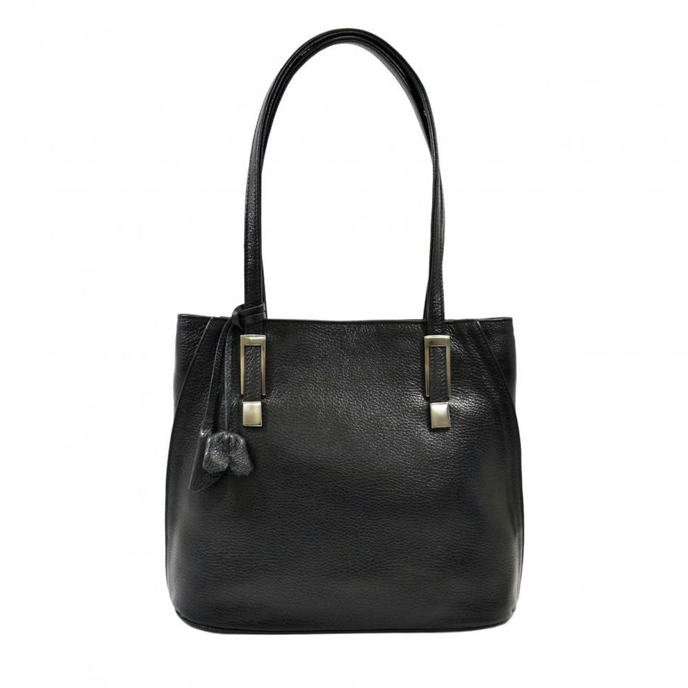 Сумка жіноча шкіряна Desisan 2937-011 чорний флотар