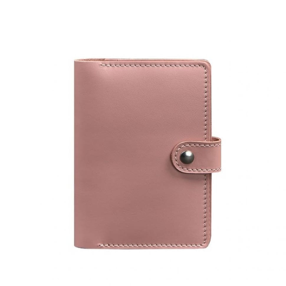 Шкіряна обкладинка для паспорта 3.0 рожева