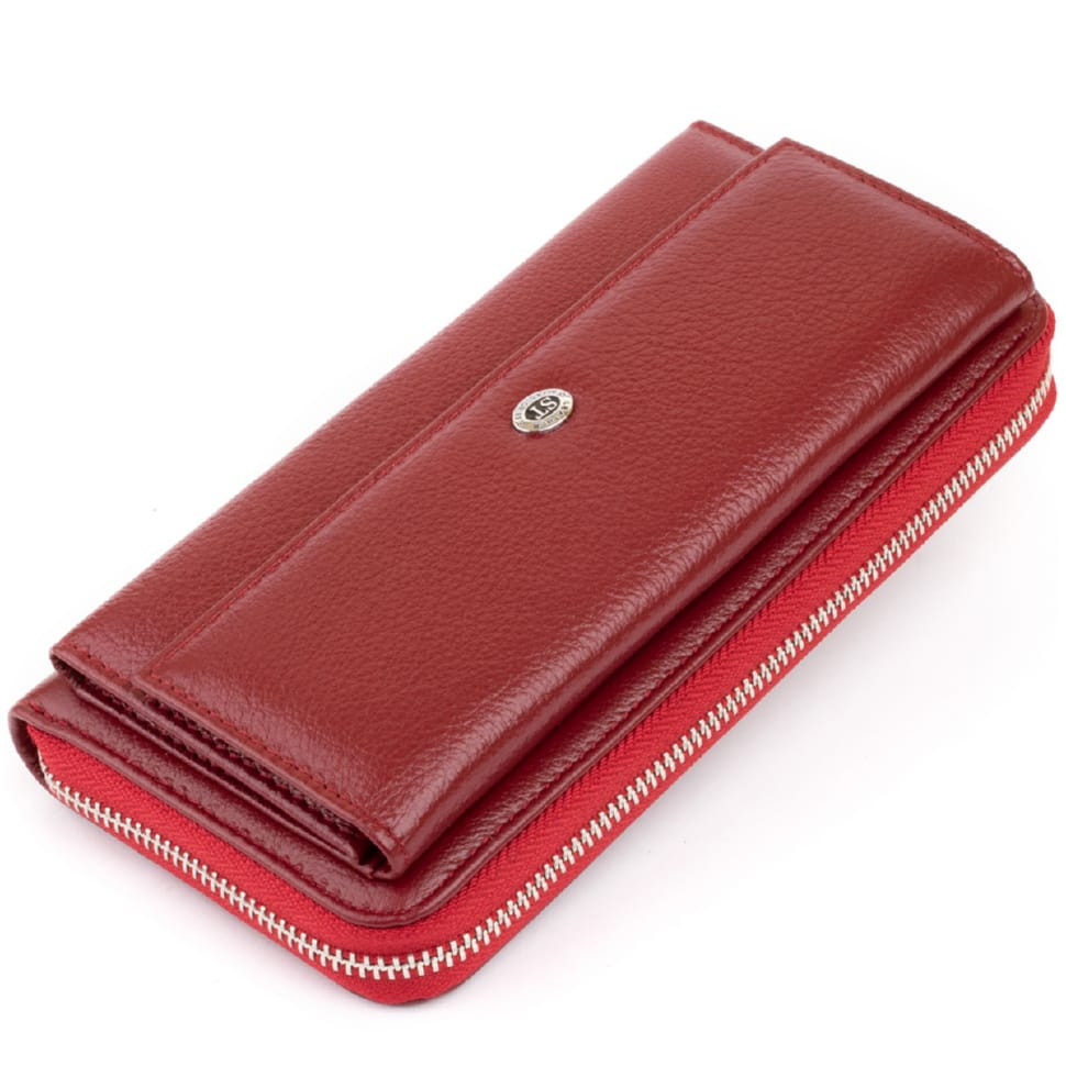 Кошелек кожаный женский ST Leather 19293 Бордовый