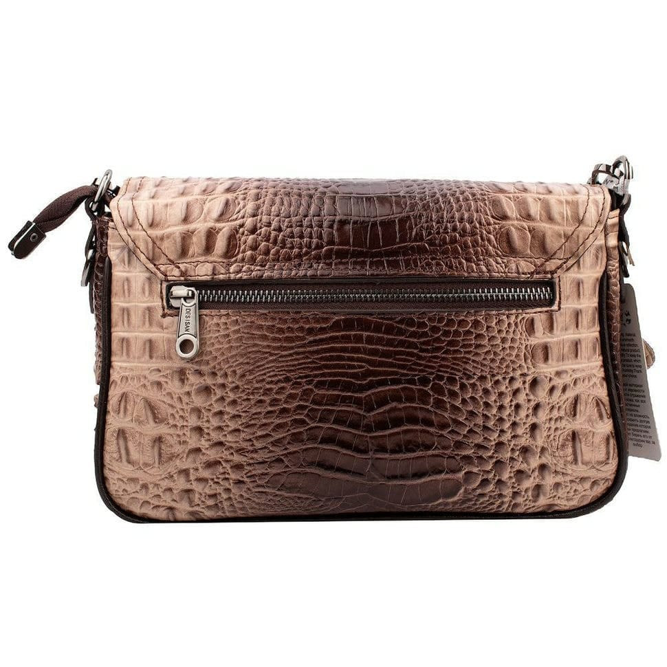 Сумка жіноча шкіряна Desisan 3138-4228 світло-бежевий кроко