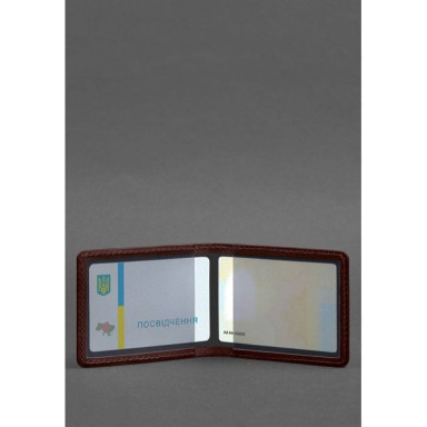 Leather cover for ID with the Borov coat of arms
