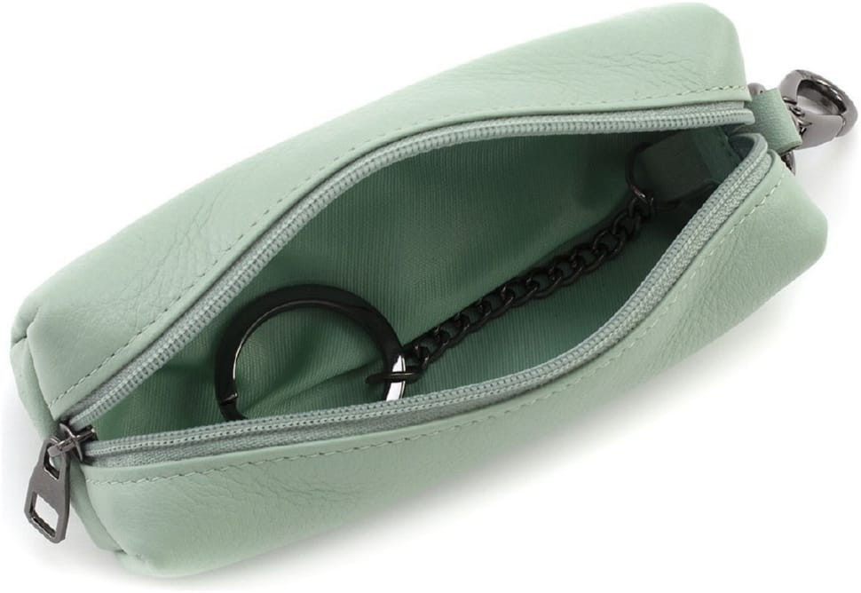 Шкіряна ключниця кишенькова Marco Coverna W005 Light Green