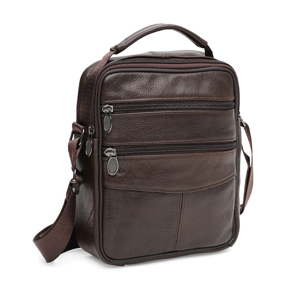Чоловічі шкіряні сумки Borsa Leather K12314br-brown