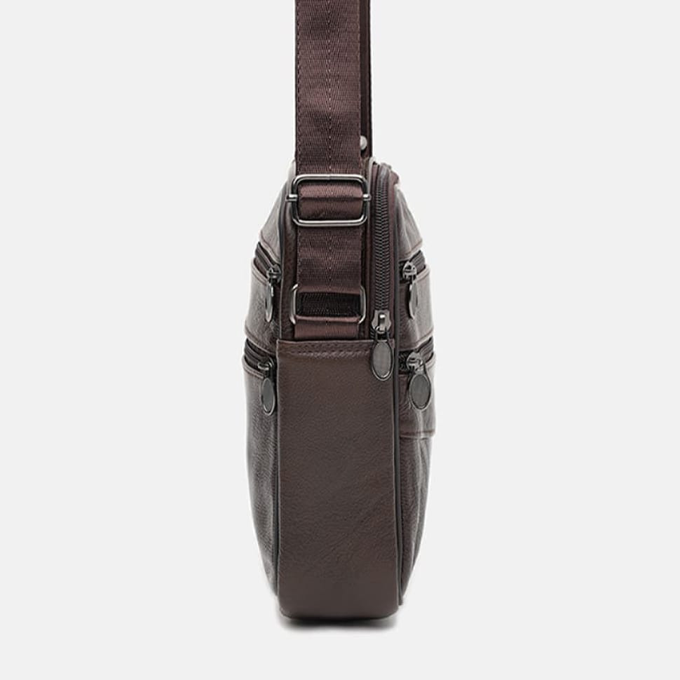 Чоловічі шкіряні сумки Borsa Leather K12314br-brown