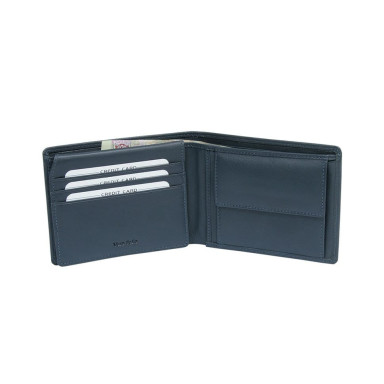 Leather wallet Cortina 5051 navy blue