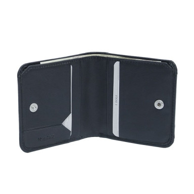 Leather wallet Cortina 5019 nero black