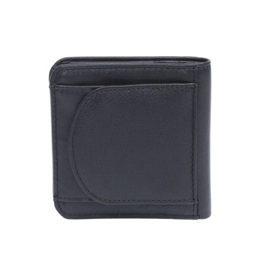 Leather wallet Cortina 5019 nero black