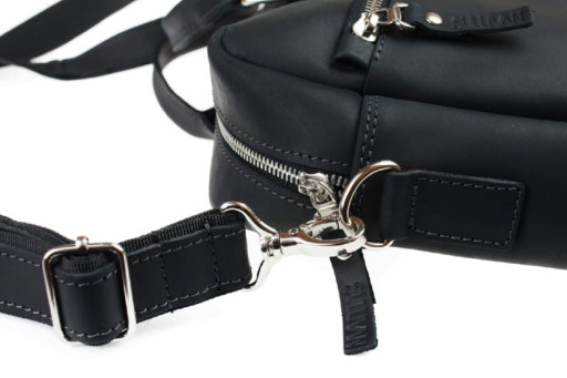 Сумка чоловіча для документів велика шкіряна А4 SULLIVAN 74227 (59) чорна