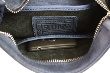 Men's leather shoulder bag SULLIVAN 35474(25) blue