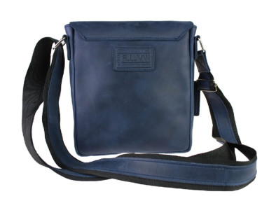 Men's leather shoulder bag SULLIVAN 35474(25) blue
