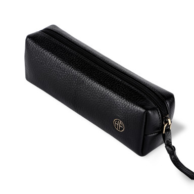 Hammonds Flycatcher UC501 Black Leather Cosmetic Case