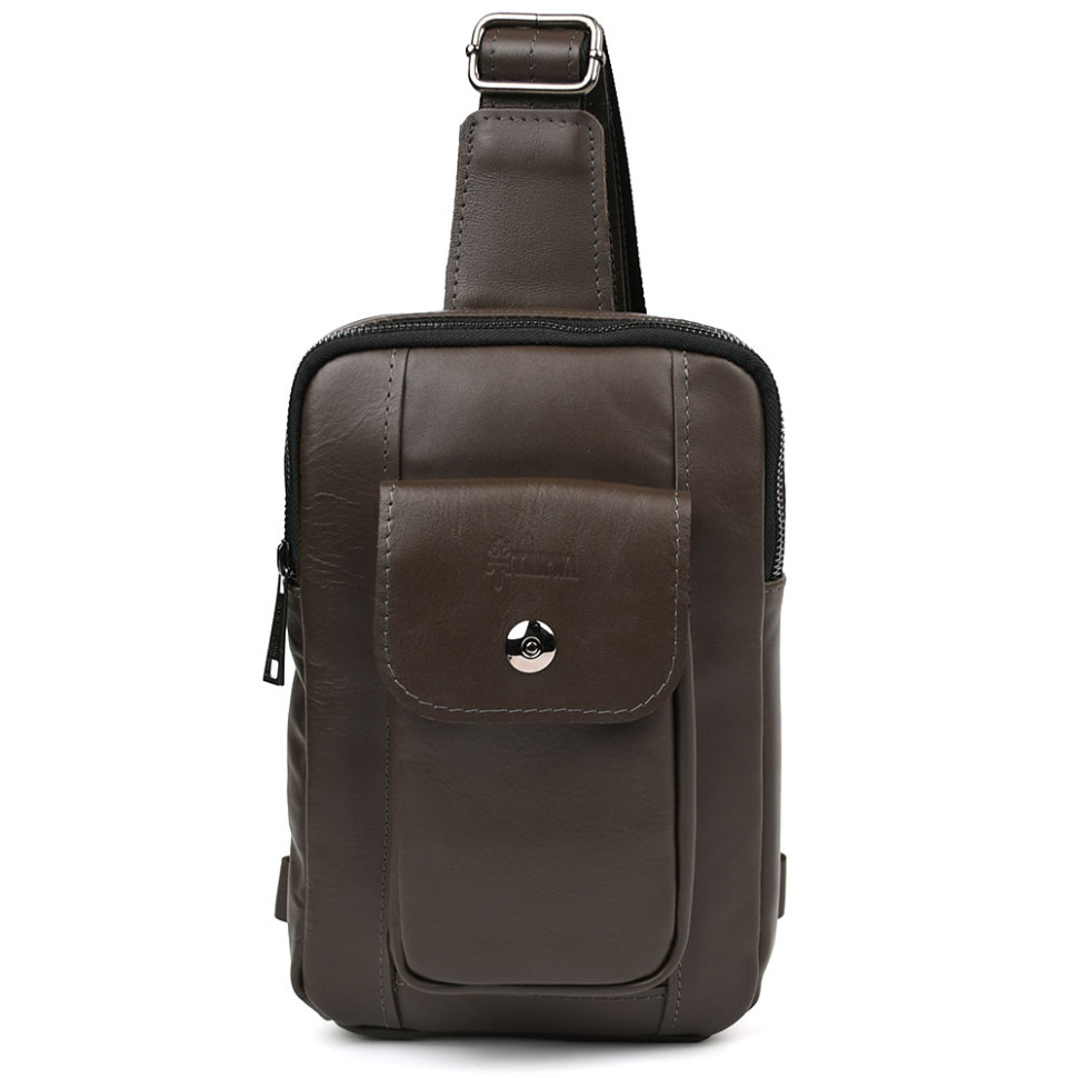 Mens brown nappa leather sling GC-0804-3md TARWA