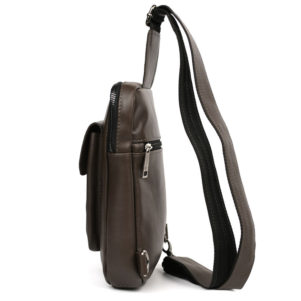 Mens brown nappa leather sling GC-0804-3md TARWA