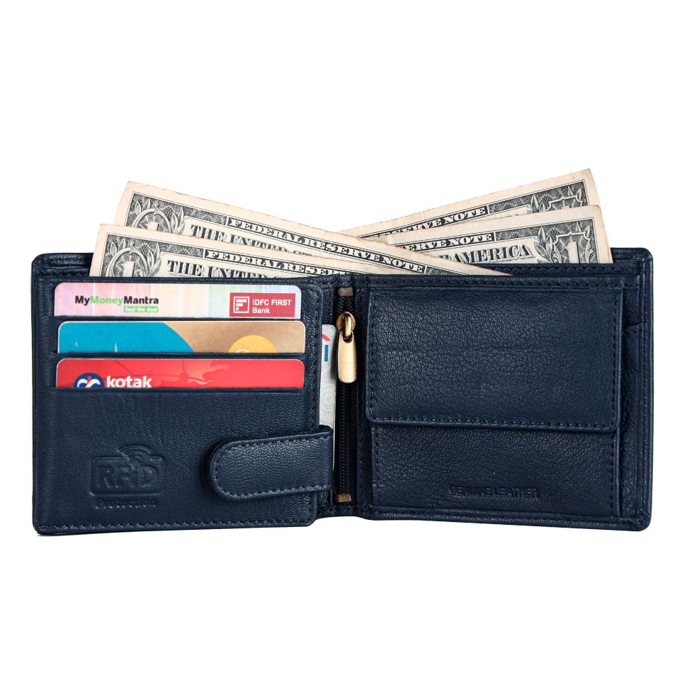 Hammonds Flycatcher HF592 Blue Leather Men's Wallet