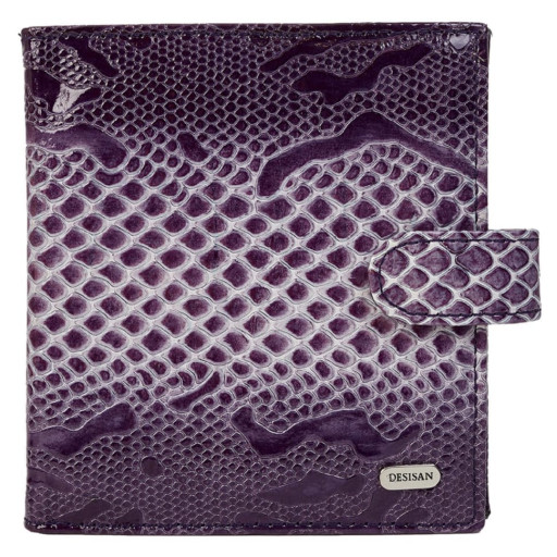 Візитниця шкіра Desisan 210-318 світло-фіолетовий візерунок