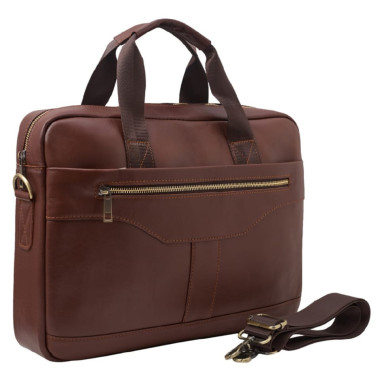 М'який портфель шкіряний BUFFALO BAGS M8824C рудий