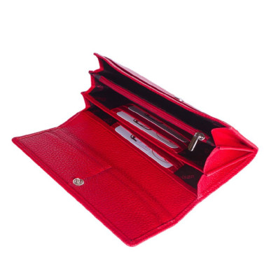 Кошелек женский кожаный Desisan 150-4 красный флотар