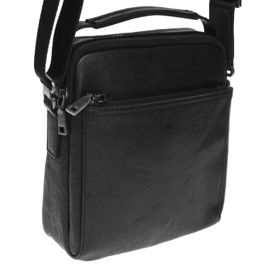Мужская кожаная сумка Ricco Grande K16458a-black