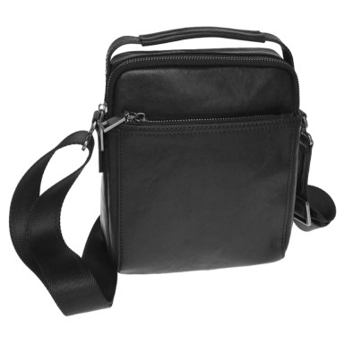 Мужская кожаная сумка Ricco Grande K16458a-black