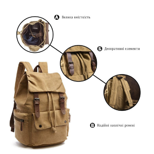 Рюкзак текстильний Vintage 20073