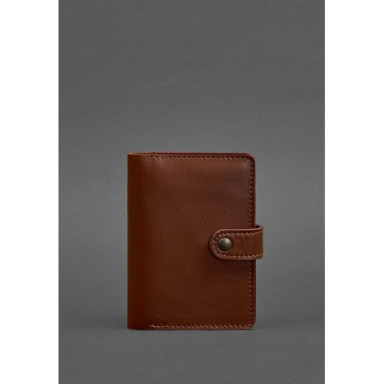 Leather passport cover 3.0 light brown