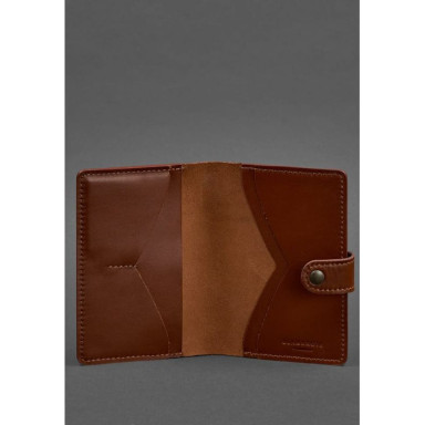 Leather passport cover 3.0 light brown