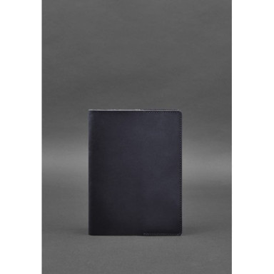 Leather cover for notebook 6.0 (soft-book) blue