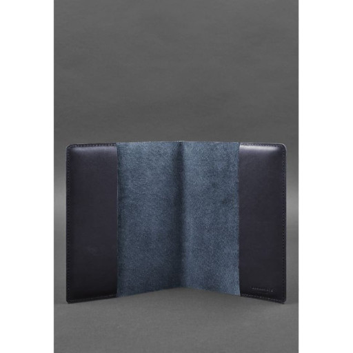 Leather cover for notebook 6.0 (soft-book) blue