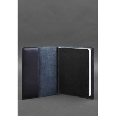 Leather cover for notebook 6.0 (soft-book) blue