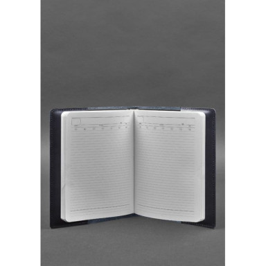 Leather cover for notebook 6.0 (soft-book) blue