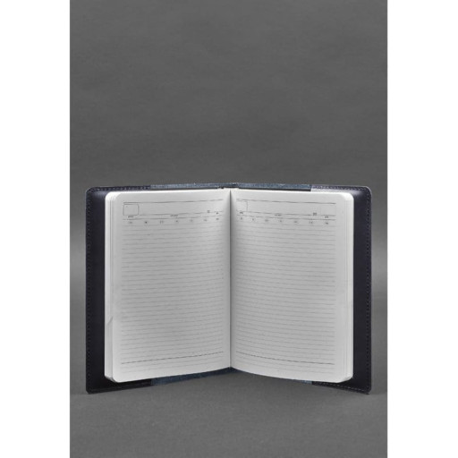 Leather cover for notebook 6.0 (soft-book) blue