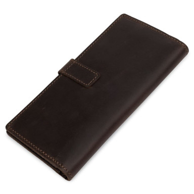 Женский кожаный кошелек для карт купюр и монет ST Leather 18499 Красный