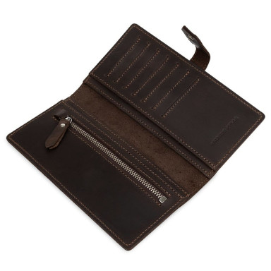 Женский кожаный кошелек для карт купюр и монет ST Leather 18499 Красный