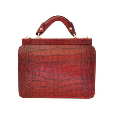 Pratesi KCH153 - Vittoria Colonna King Woman Bag in real leather King Chianti