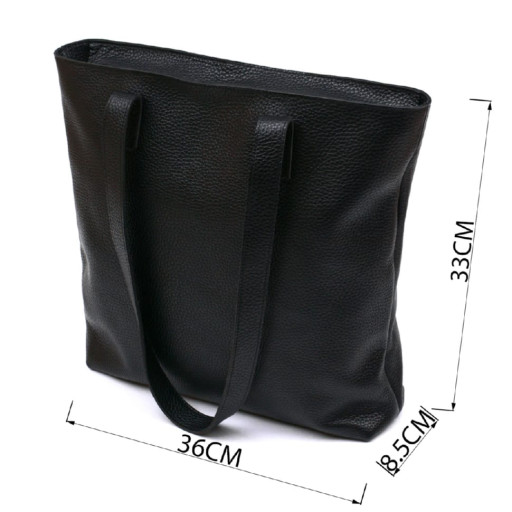 Шкіряна універсальна жіноча сумка Shvigel 16354 Чорний