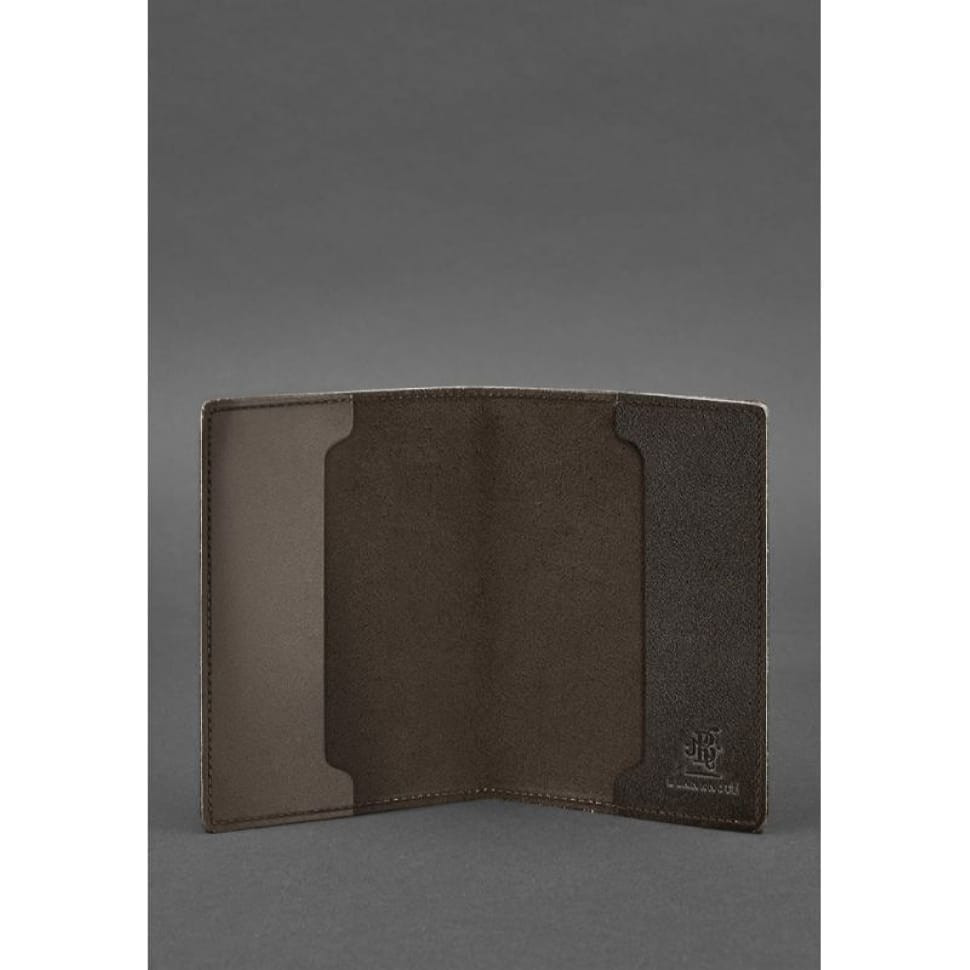 Кожаная обложка для военного билета 7.0 темно-коричневая