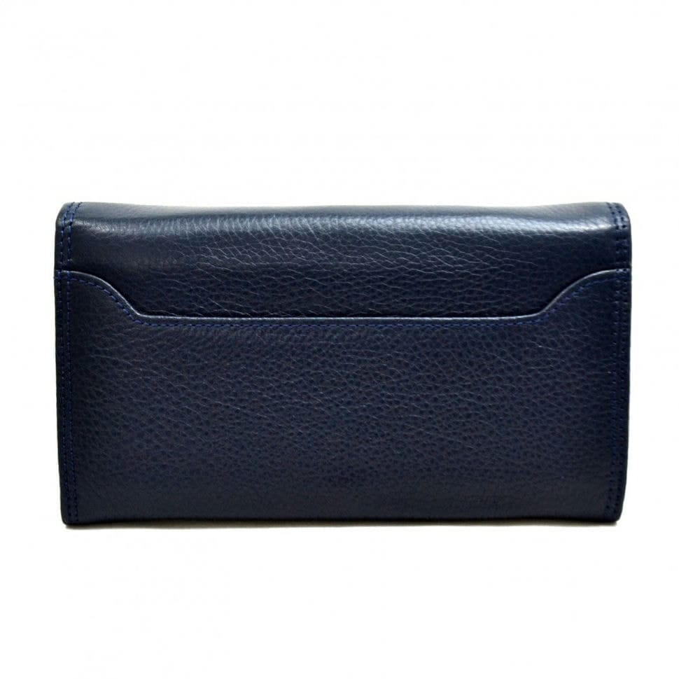 Жіноче портмоне з натуральної шкіри CANPEL 2033-241 синій флотар