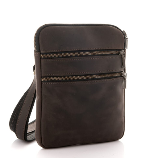 Чоловіча тонка сумка через плече зі шкіри Newery N3900KC