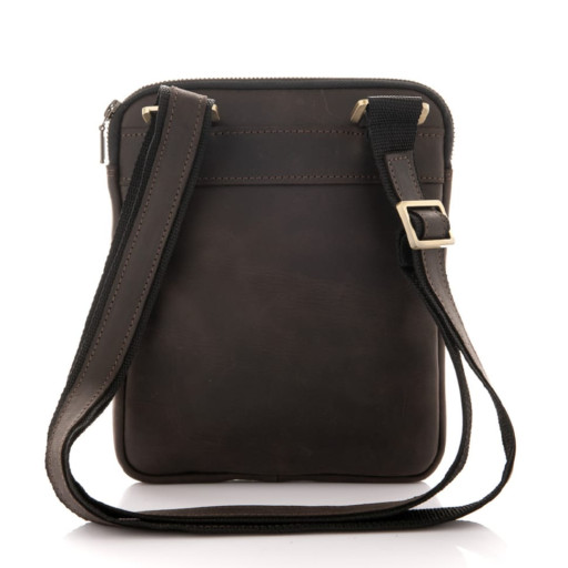 Чоловіча тонка сумка через плече зі шкіри Newery N3900KC