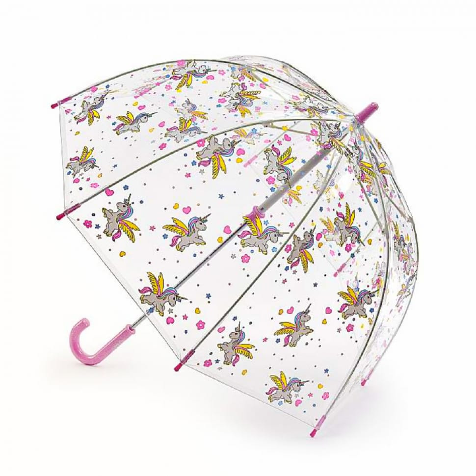 Парасолька-тростина дитяча Fulton Funbrella-4 C605-039090 Bella The Unicorn (Единорожки)