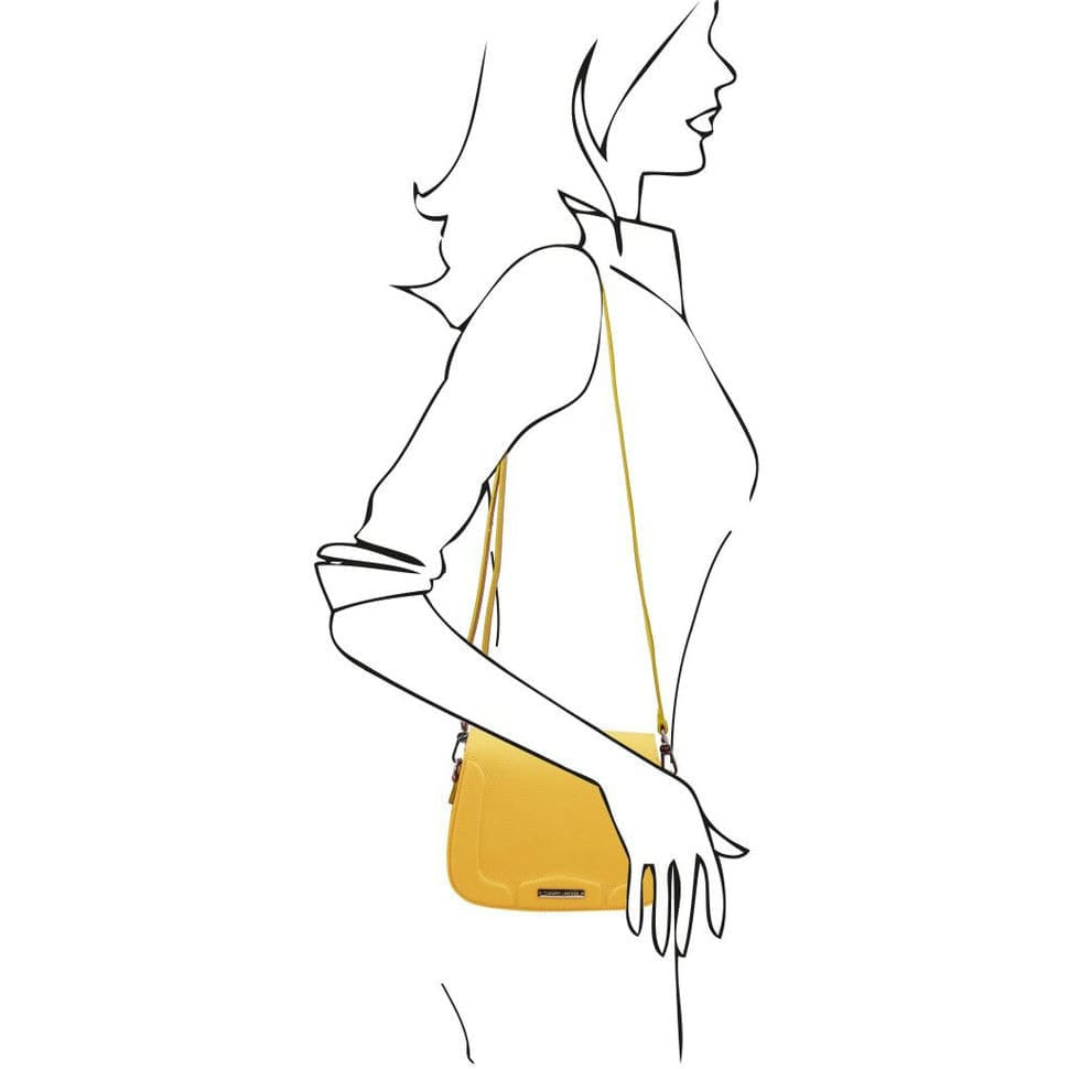 Жіноча сумка на 3 відділення крос боді Jasmine від Tuscany TL141968