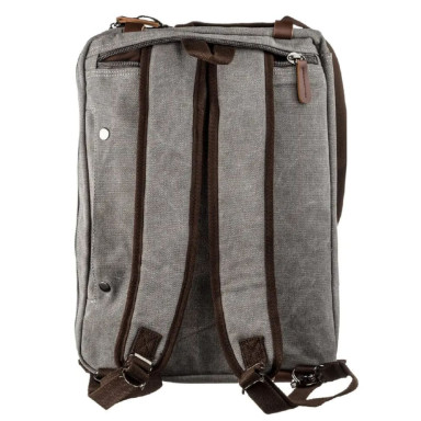 Transformable canvas bag, gray John McDee JD2015J large