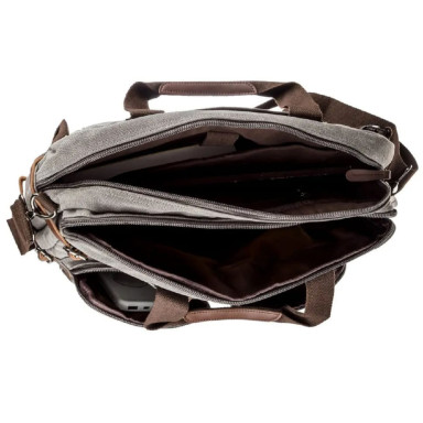 Transformable canvas bag, gray John McDee JD2015J large
