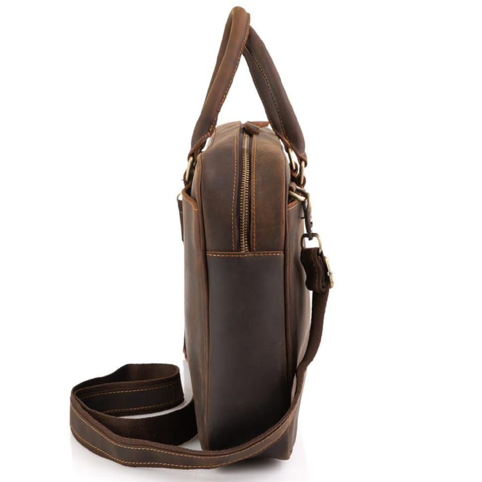 Урожай коричнева сумка для ноутбука Tiding Bag D4-023R