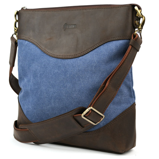 Чоловіча сумка, мікс парусина + шкіра RCk-1807-4lx бренду TARWA