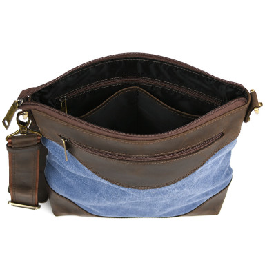 Men's bag, mix of canvas + leather RCk-1807-4lx brand TARWA