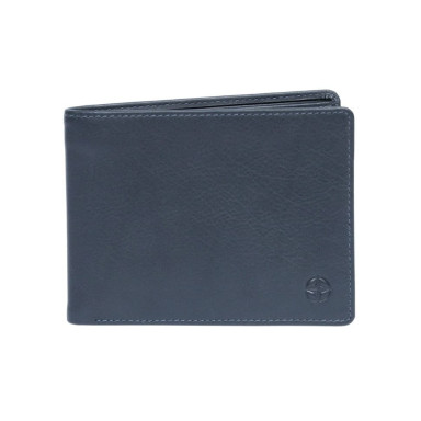Leather wallet Cortina 5014 navy blue