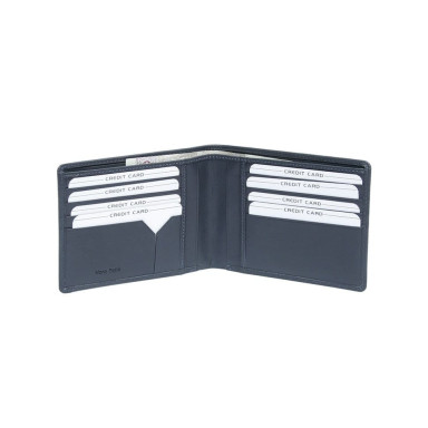 Leather wallet Cortina 5014 navy blue