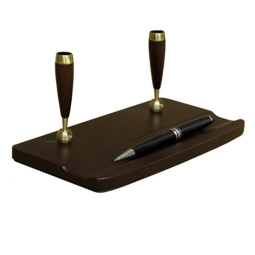 Підставка для ручок шкіряна Scrittoio 1357 moro коричневий