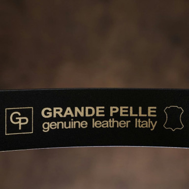 Ремень мужской GRANDE PELLE 00865 кожа Черный